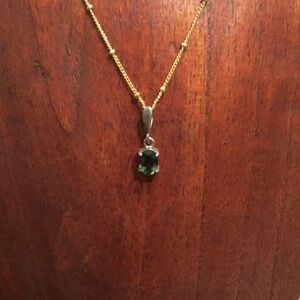 RARE Green Tourmaline Elegant Pendant